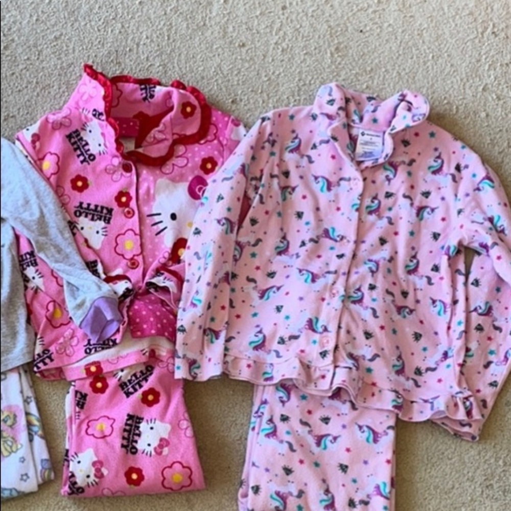 2 pairs girls 4T pajamas